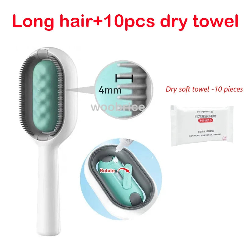 Professional Pet Grooming Brush for Cats and Dogs - Hair Remover and Massage Tool