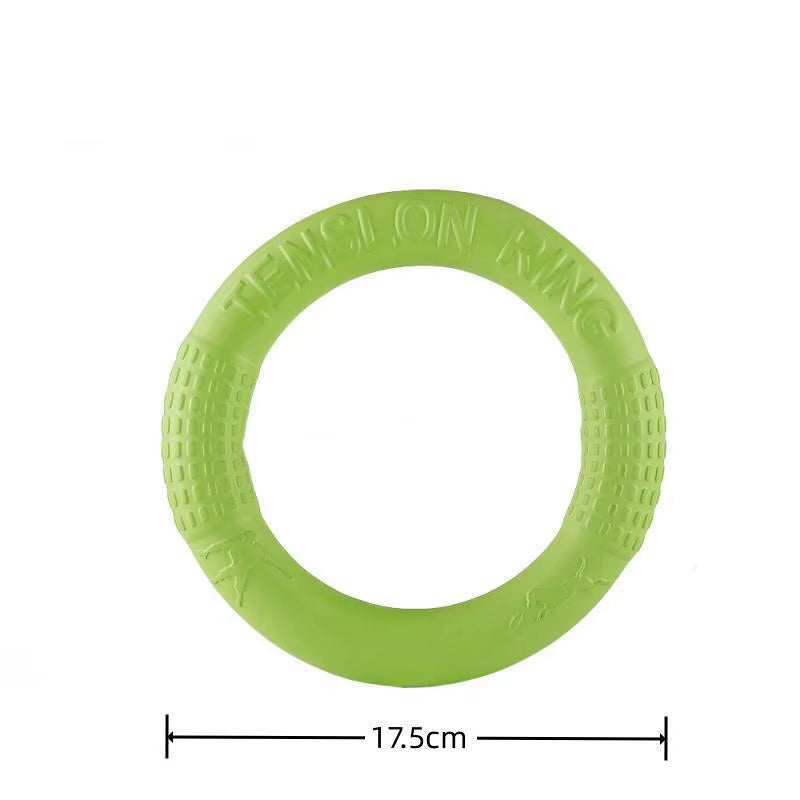 Orange EVA Dog Flying Disk Training Ring - Durable Interactive Toy for Dogs