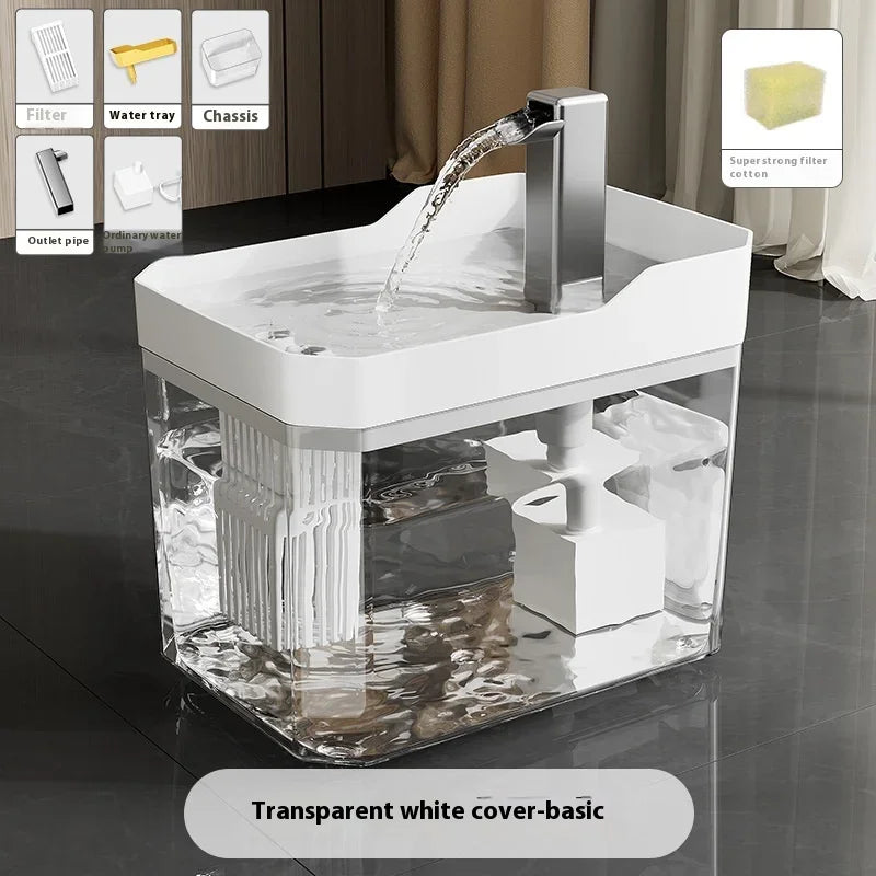 Automatic Pet Feeder and Water Fountain with Large Capacity Food Storage Dispenser for Dogs and Cats