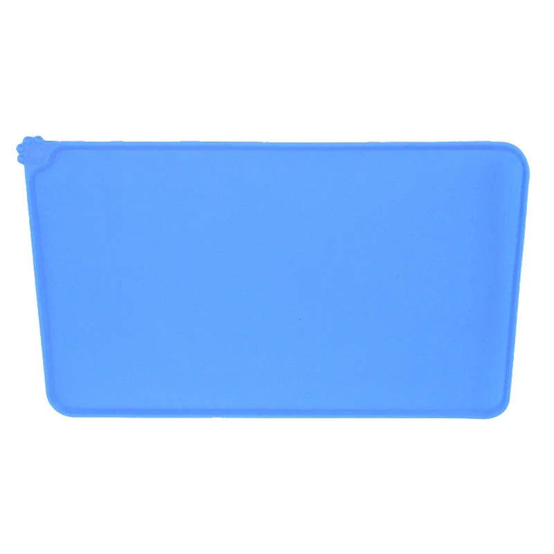 Silicone Waterproof Pet Feeding Mat for Dogs and Cats - Portable Outdoor Food and Water Bowl Pad