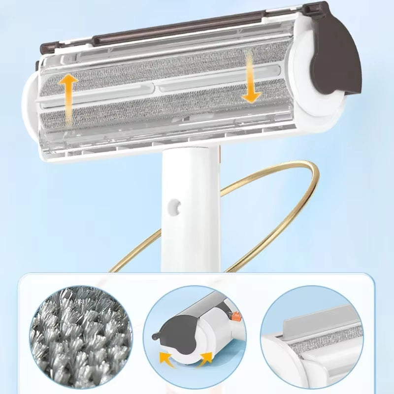 Pet Hair Removal Roller Multifunctional Portable Washable Hair Removal Brush Electrostatic Two-Way Dog And Cat Hair Sticker