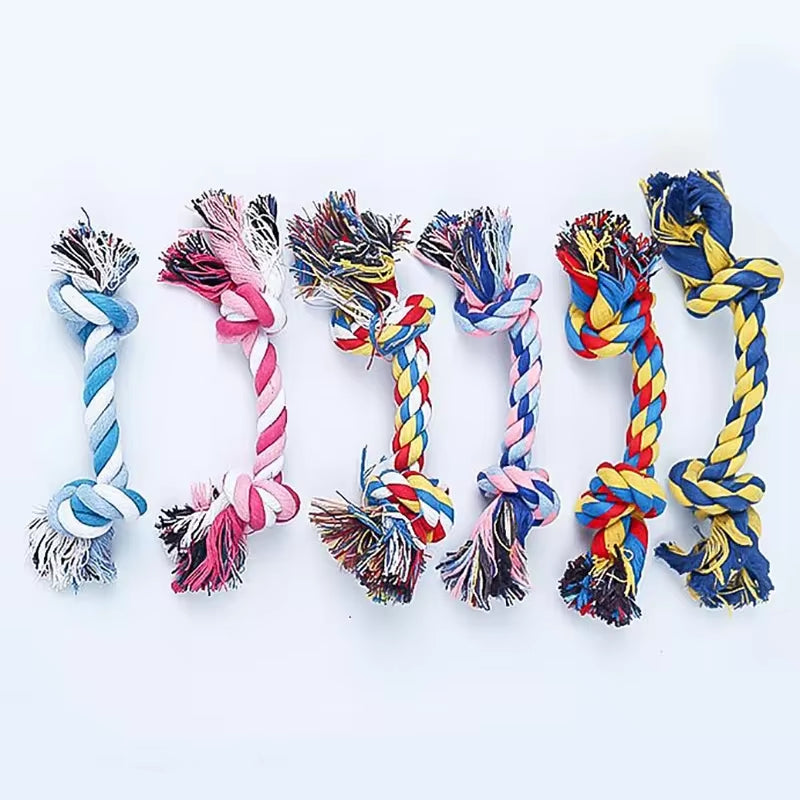 Durable Cotton Knot Rope Chew Toy for Puppies - Molar Toy and Dental Care Supplies