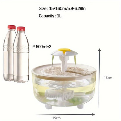 Automatic Pet Water Fountain with Filtration System - USB Electric Silent Drinking Dispenser for Cats