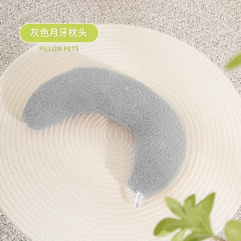 2022 Premium U-Shaped Winter Pillow for Cats and Dogs - Comfortable Sleep Aid and Cervical Spine Support Pet Accessory