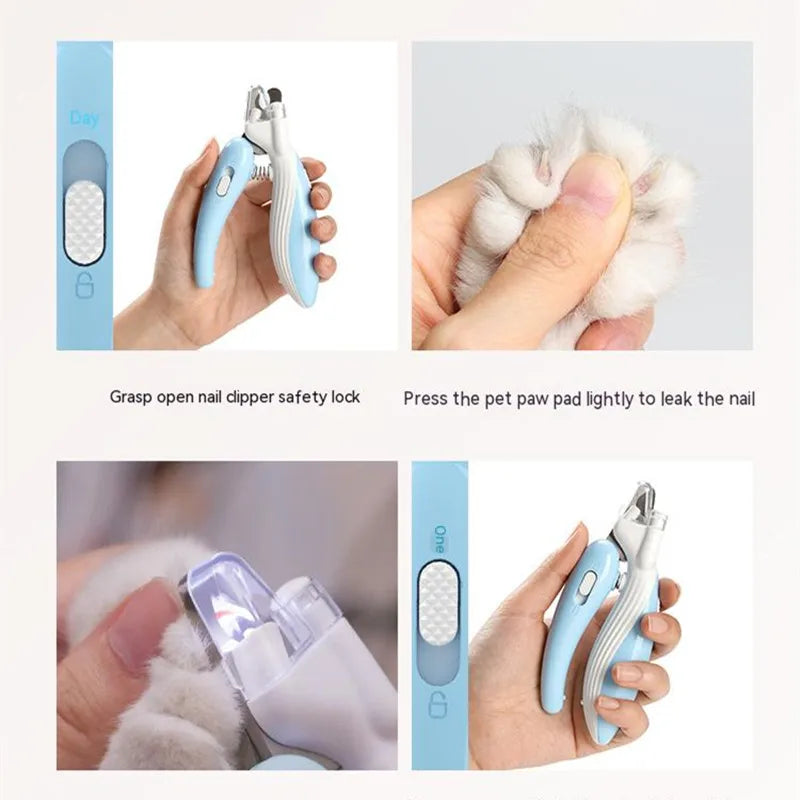 Professional Electric Pet Nail Clippers with LED Light for Dogs and Cats - Effortless Nail Trimming and Grooming Supplies