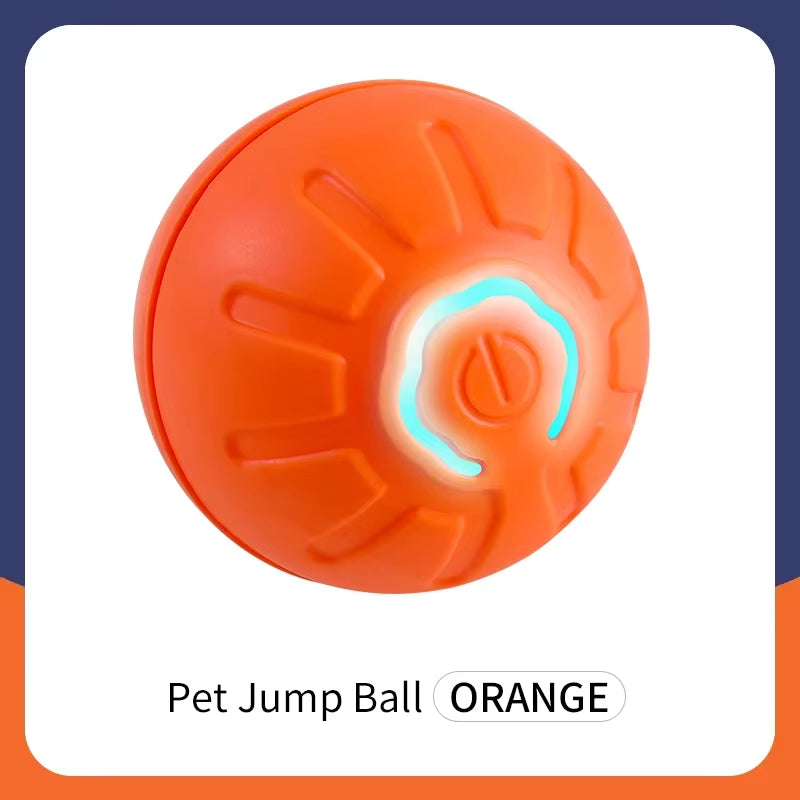 Electronic Interactive Dog Toy Ball - Automatic Moving and Bouncing USB Pet Toy for Puppies and Cats, Ideal Birthday Gift