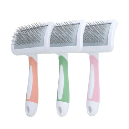 Professional Pet Hair Shedding Comb for Dogs and Cats - Long Hair Grooming Brush and Indoor Cleaning Tool