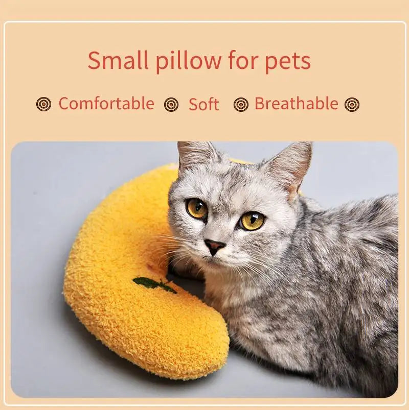 2022 Premium U-Shaped Winter Pillow for Cats and Dogs - Comfortable Sleep Aid and Cervical Spine Support Pet Accessory