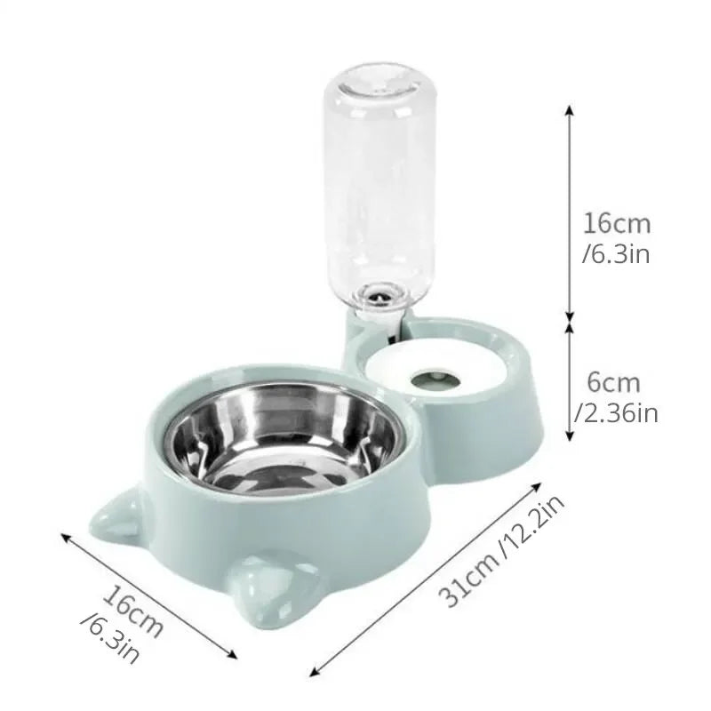 Automatic Pet Water and Food Fountain Bowl for Cats and Dogs