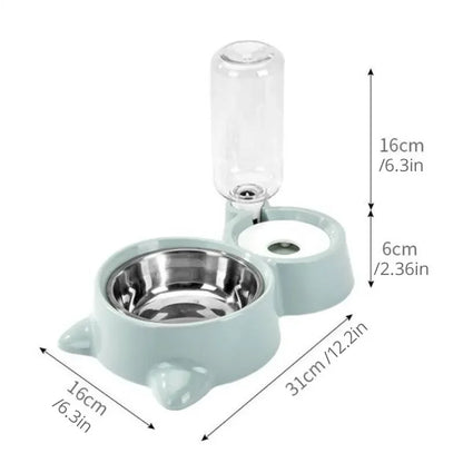 Automatic Pet Water and Food Fountain Bowl for Cats and Dogs