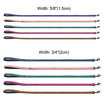 Leather Dog Leash and Harness - Adjustable Training Rope for Small, Medium, and Large Dogs
