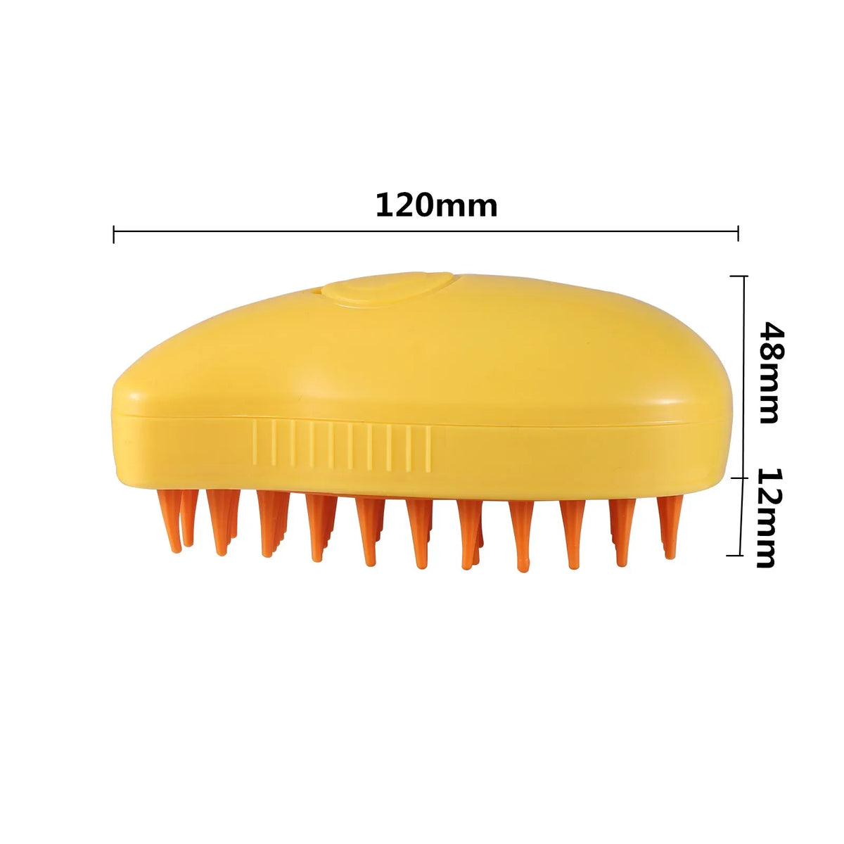 Electric Cat Steam Brush with Water Spray and Soft Silicone Grooming Comb for Bathing and Hair Removal - 1 Piece