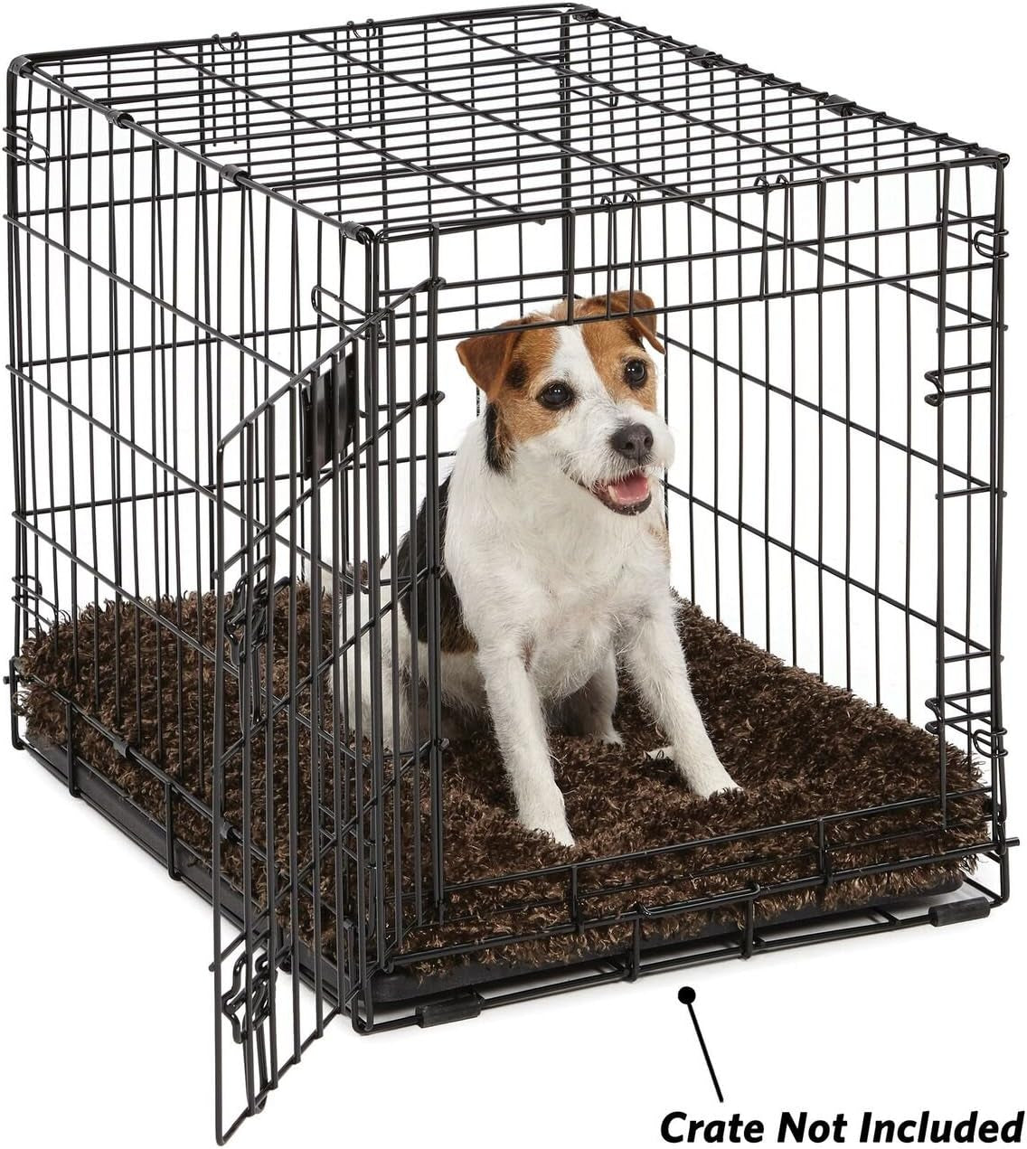 Quiettime Deluxe Coco Chic Pet Bed - Ultra-Soft, Overstuffed, Machine Washable, Compatible with 24-Inch Crates