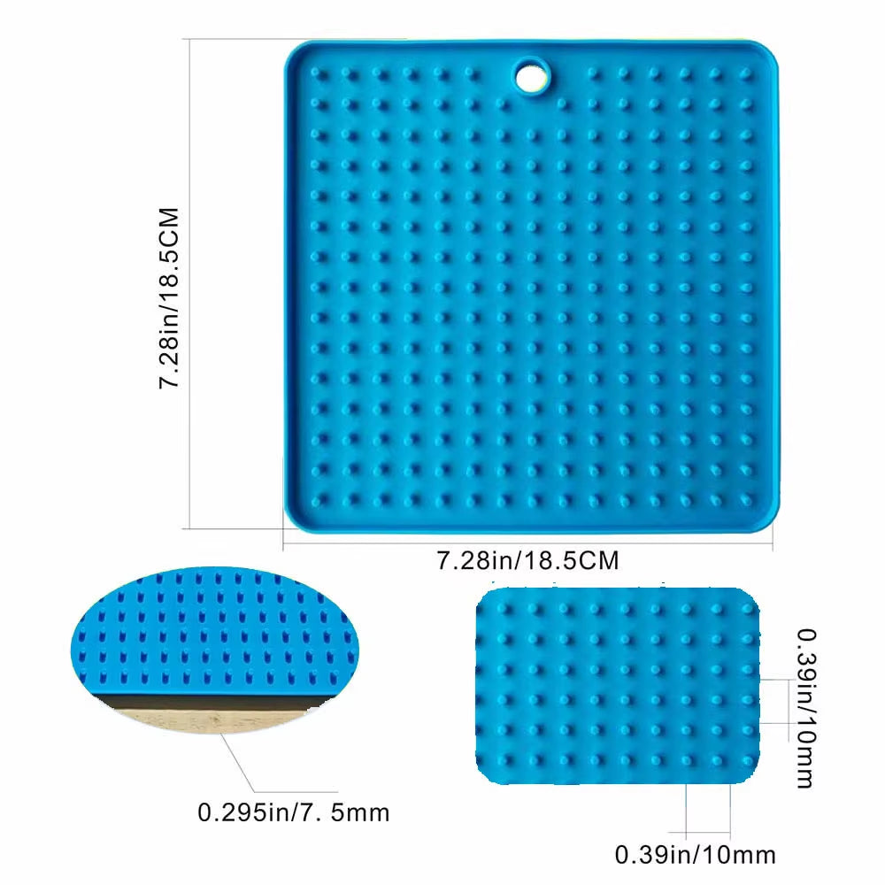 Silicone Slow Feed Mat for Dogs and Cats - Lick Pad Anxiety Relief Feeding Solution