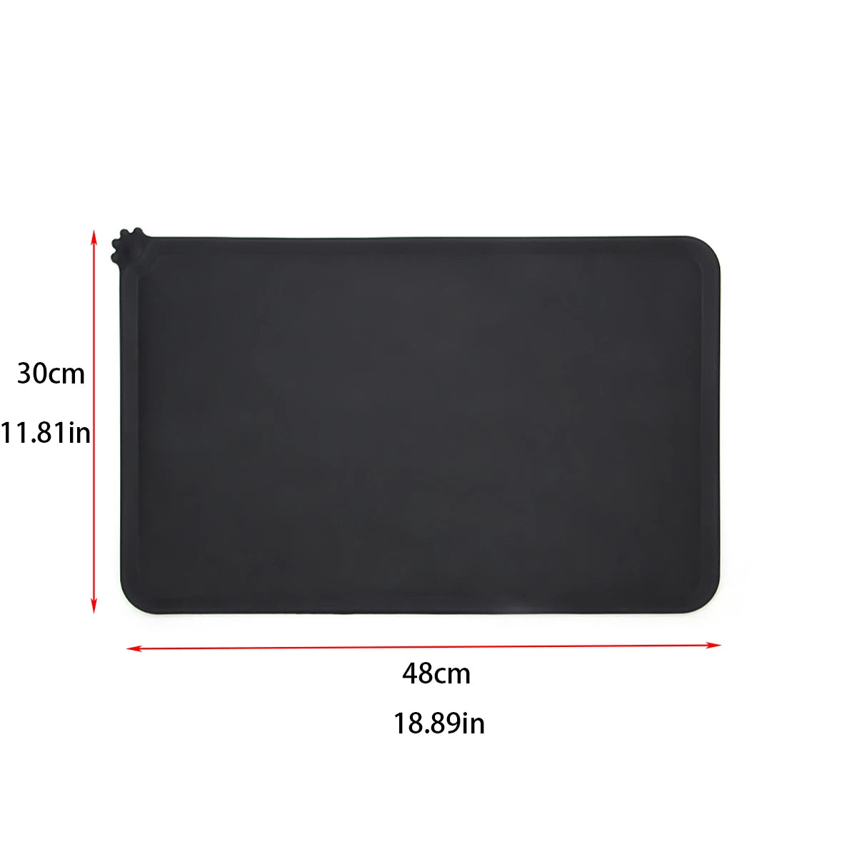 Silicone Waterproof Pet Feeding Mat for Dogs and Cats - Portable Outdoor Food and Water Bowl Pad