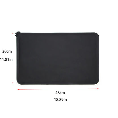 Silicone Waterproof Pet Feeding Mat for Dogs and Cats - Portable Outdoor Food and Water Bowl Pad