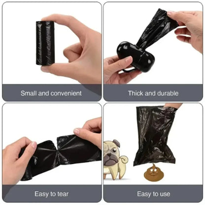 Biodegradable Thickened Dog Poop Bags with Breakpoint Design for Outdoor Pet Waste Cleanup