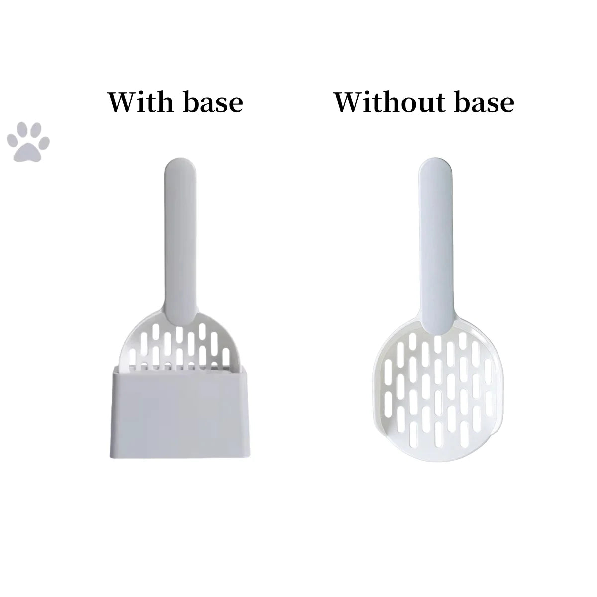 Professional Cat Litter Scoop with Base - Self-Cleaning Kitten Toilet Cleaning Tool
