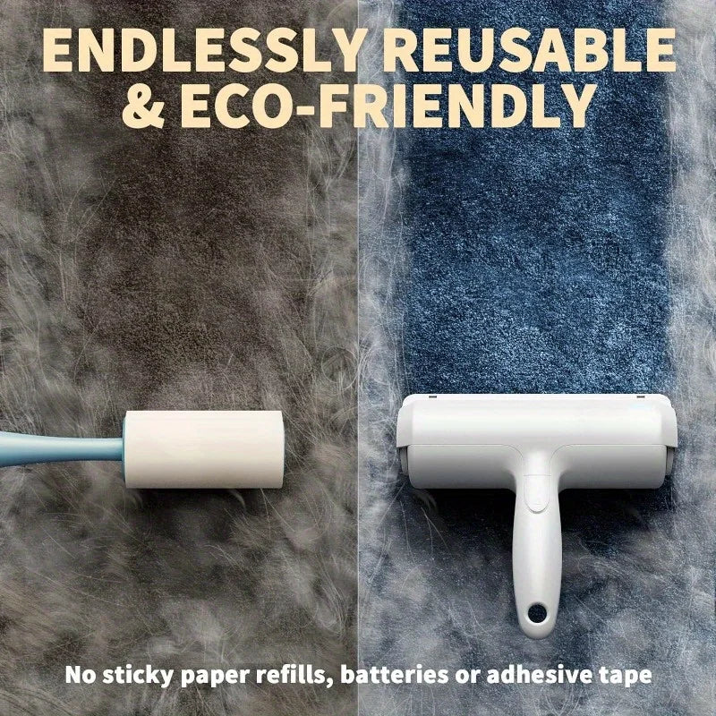 Reusable Pet Hair Remover Roller for Furniture, Carpets, and Clothing - Portable Tool for Effective Fur Removal from Cats and Dogs