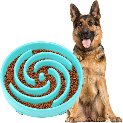 Slow Feeder Bowl for Large and Medium Dogs - Anti-Gulping Design to Prevent Bloat and Choking