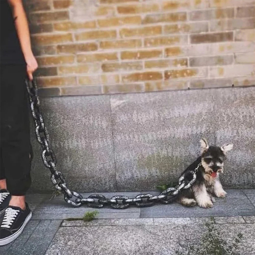 Portable Pet Plastic Dog Chain Lightweight Simulation Life-Like Multipurpose Dog Ropees for Large Medium Small Pet Accessories