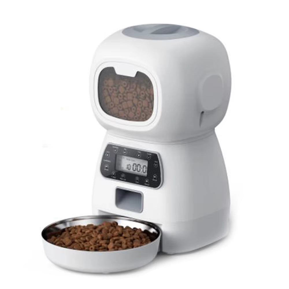 4.5L WiFi-Enabled Automatic Pet Feeder with Voice Recording and Timer for Large Cats and Dogs