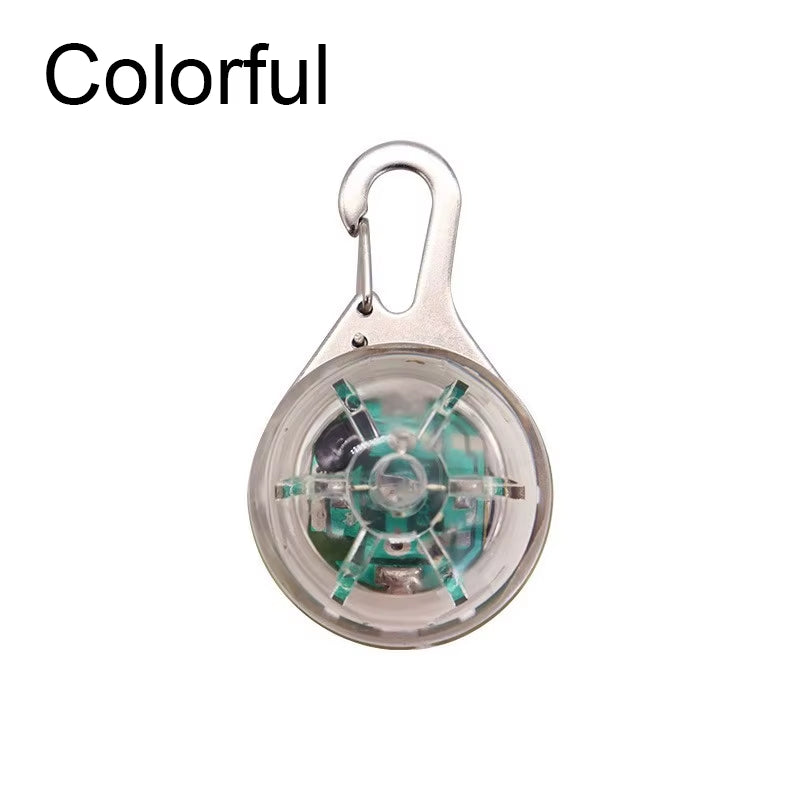 LED Illuminated Pet Collar with Glowing Pendant - Night Safety Accessory for Dogs and Cats