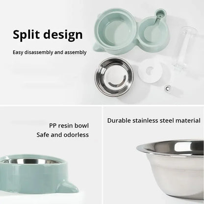 Automatic Pet Water and Food Fountain Bowl for Cats and Dogs
