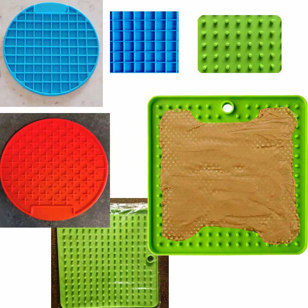 Silicone Slow Feed Mat for Dogs and Cats - Lick Pad Anxiety Relief Feeding Solution