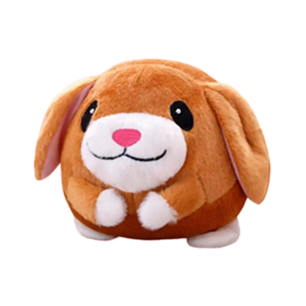 Interactive Plush Puppy Ball Toy with Singing Feature and Squeaker for Chewing and Play
