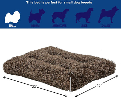 Quiettime Deluxe Coco Chic Pet Bed - Ultra-Soft, Overstuffed, Machine Washable, Compatible with 24-Inch Crates