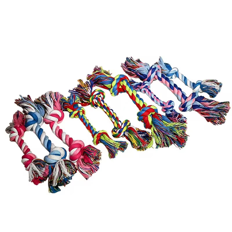Durable Cotton Knot Rope Chew Toy for Puppies - Molar Toy and Dental Care Supplies