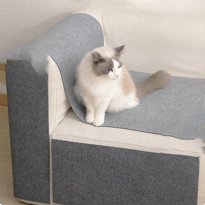 Trimmable Self-Adhesive Anti-Scratch Carpet Mat for Cats - Furniture and Wall Protector