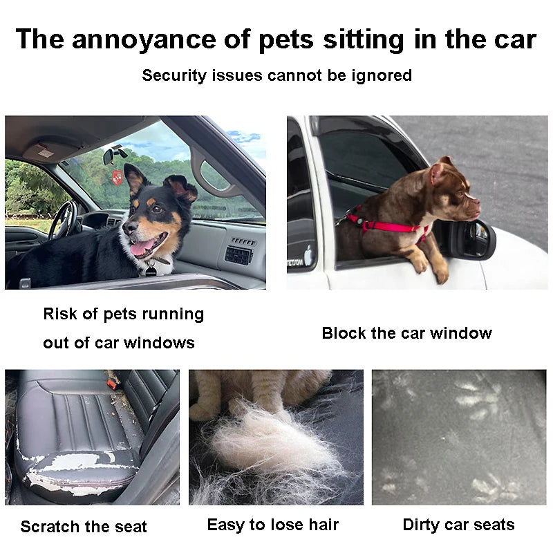 Dog Car Seat Cover Folding Hammock Puppy Booster Seat Basket for Small Medium Large Dogs Stable Foldable Travel Pet Dog Car Seat