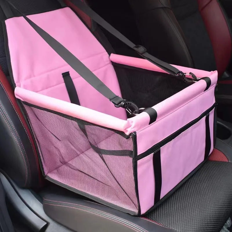 Dog Car Seat Cover Folding Hammock Puppy Booster Seat Basket for Small Medium Large Dogs Stable Foldable Travel Pet Dog Car Seat