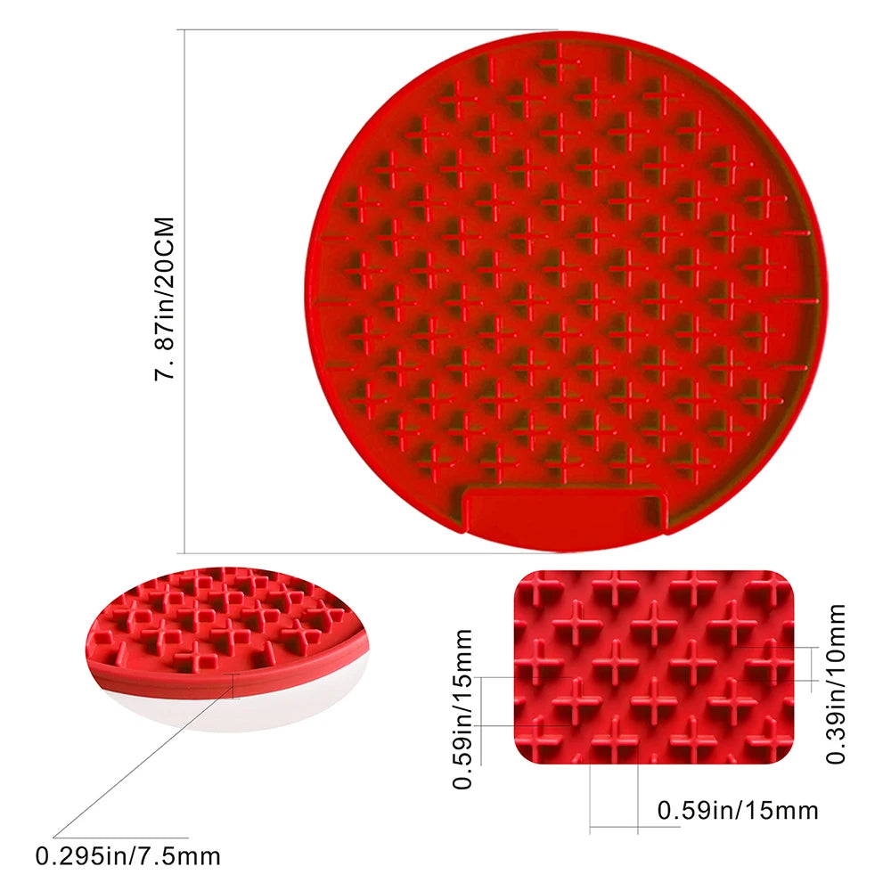 Silicone Slow Feed Mat for Dogs and Cats - Lick Pad Anxiety Relief Feeding Solution