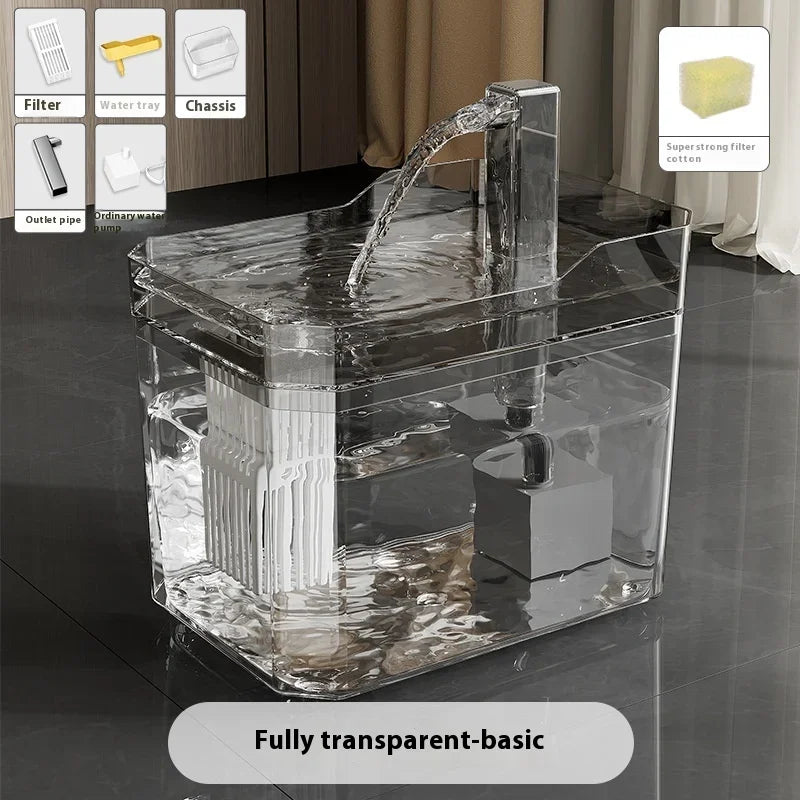 Automatic Pet Feeder and Water Fountain with Large Capacity Food Storage Dispenser for Dogs and Cats