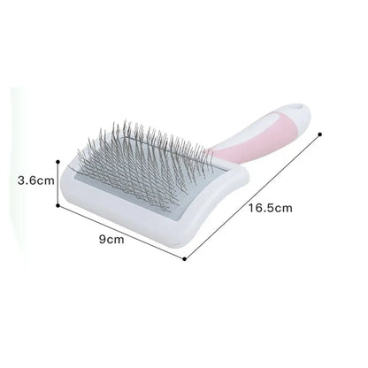 Professional Pet Hair Shedding Comb for Dogs and Cats - Long Hair Grooming Brush and Indoor Cleaning Tool