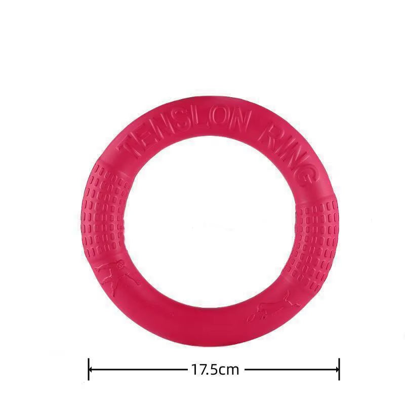 Orange EVA Dog Flying Disk Training Ring - Durable Interactive Toy for Dogs