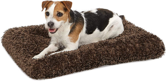 Quiettime Deluxe Coco Chic Pet Bed - Ultra-Soft, Overstuffed, Machine Washable, Compatible with 24-Inch Crates
