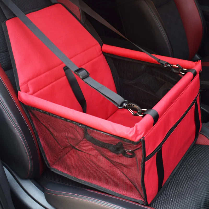 Dog Car Seat Cover Folding Hammock Puppy Booster Seat Basket for Small Medium Large Dogs Stable Foldable Travel Pet Dog Car Seat