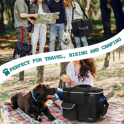 Medium Black Pet Travel Organizer and Supplies Carrier