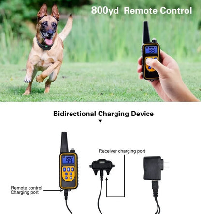 Rechargeable Electric Dog Training Collar with LCD Display for All Sizes