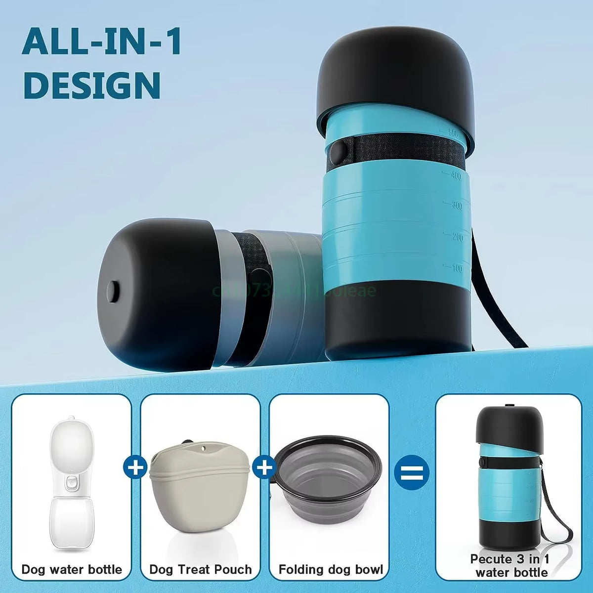 Enhanced Portable Dog Water Bottle with 650ml Capacity - Ideal for Outdoor Adventures and Travel Bowls