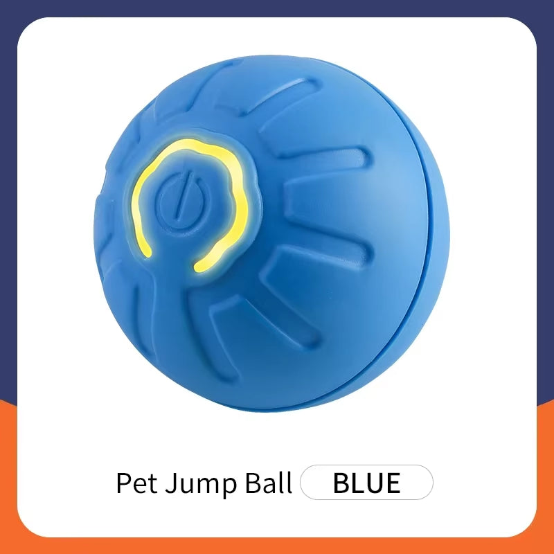 Electronic Interactive Dog Toy Ball - Automatic Moving and Bouncing USB Pet Toy for Puppies and Cats, Ideal Birthday Gift