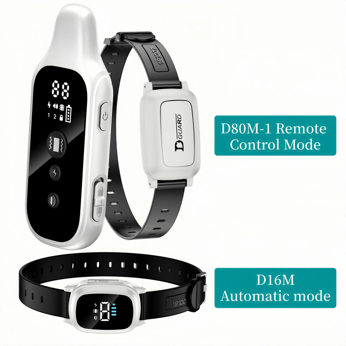 800mm Remote-Controlled Cat Training Collar with Shock Function and Meowing Prevention
