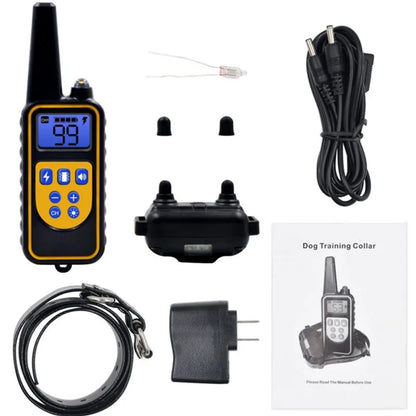 Rechargeable Electric Dog Training Collar with LCD Display for All Sizes