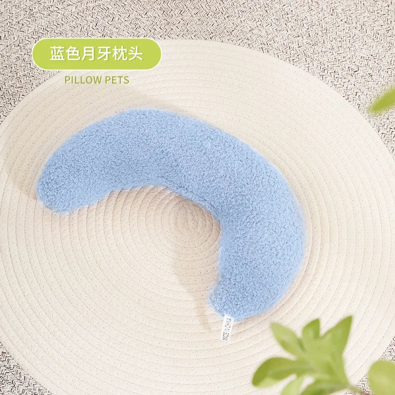 2022 Premium U-Shaped Winter Pillow for Cats and Dogs - Comfortable Sleep Aid and Cervical Spine Support Pet Accessory