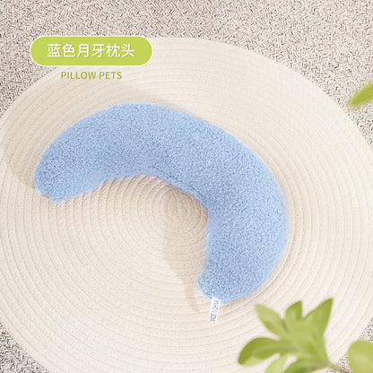 2022 Premium U-Shaped Winter Pillow for Cats and Dogs - Comfortable Sleep Aid and Cervical Spine Support Pet Accessory
