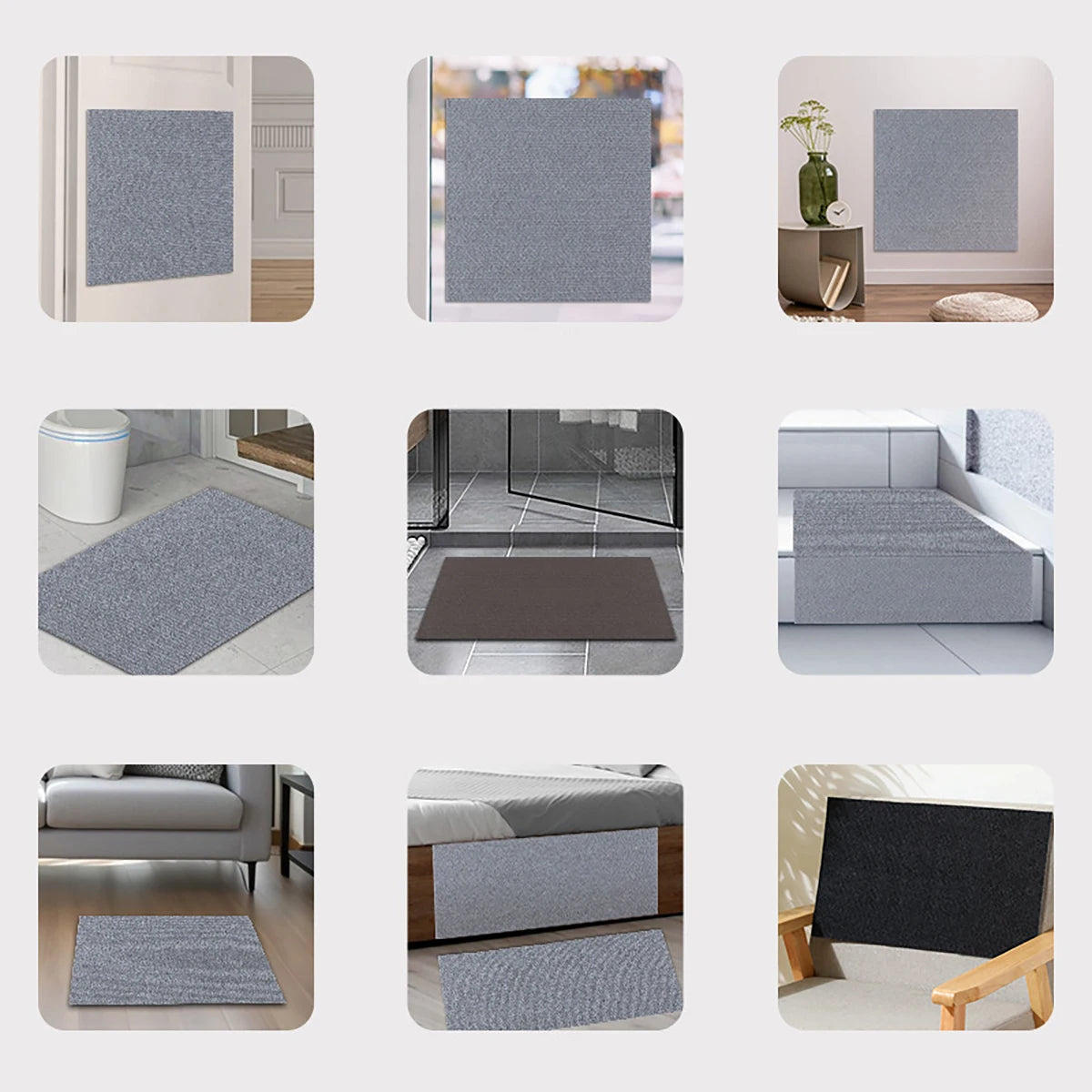 Trimmable Self-Adhesive Anti-Scratch Carpet Mat for Cats - Furniture and Wall Protector